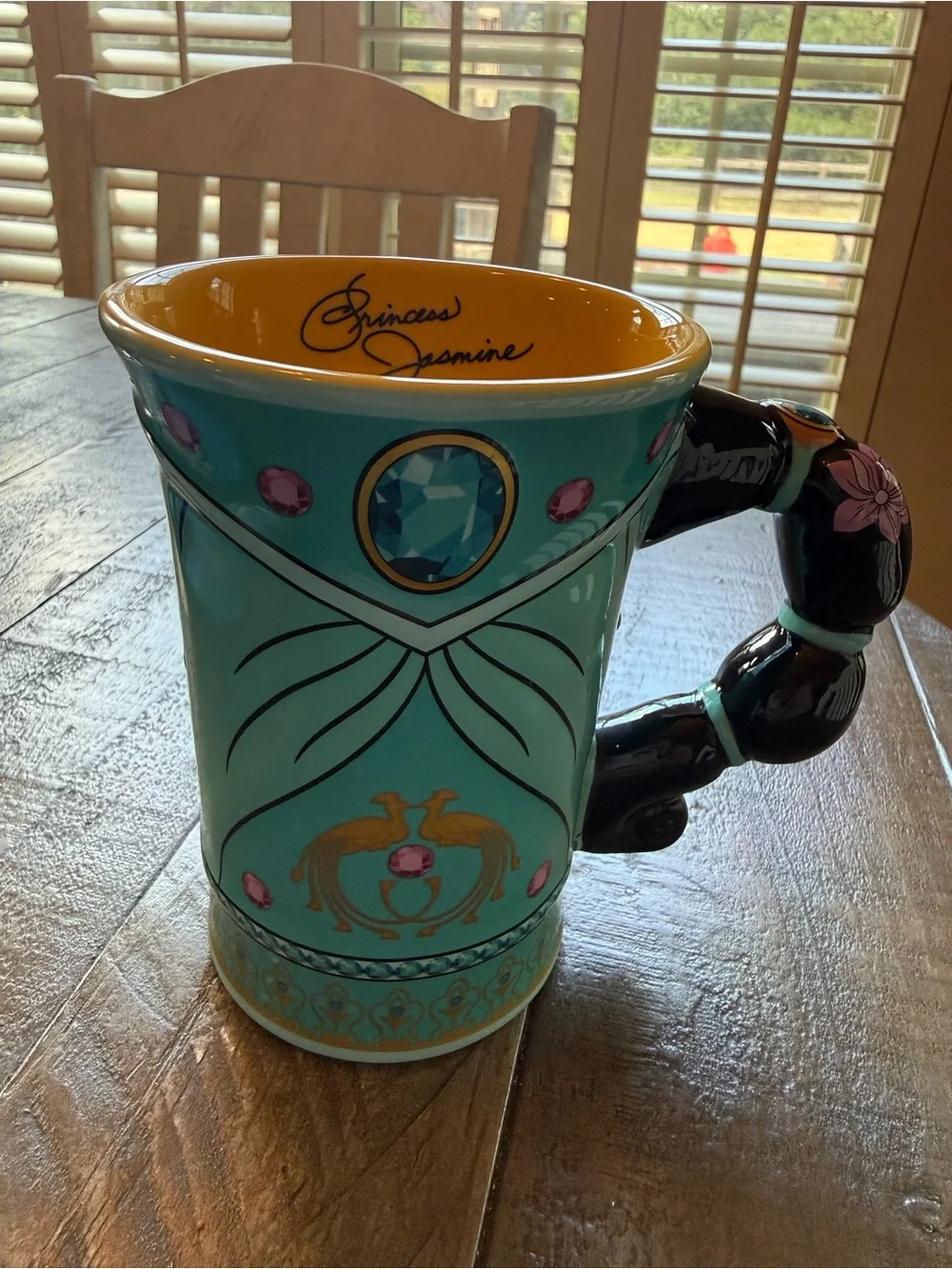 Disney Parks Princess Jasmine Aladdin Costume Dress Sculpted Mug